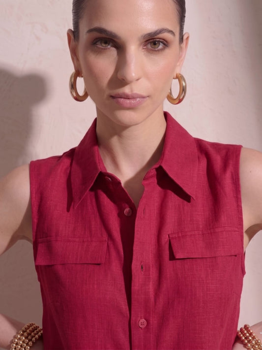 Red Shirt & Short Set