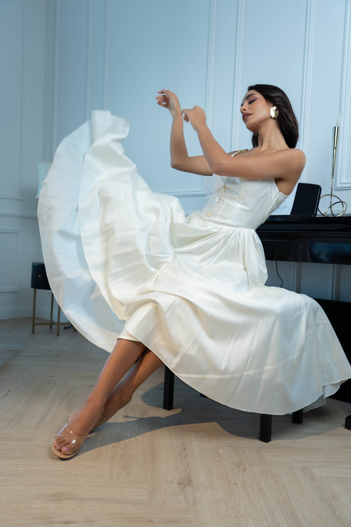 White Corset Dress