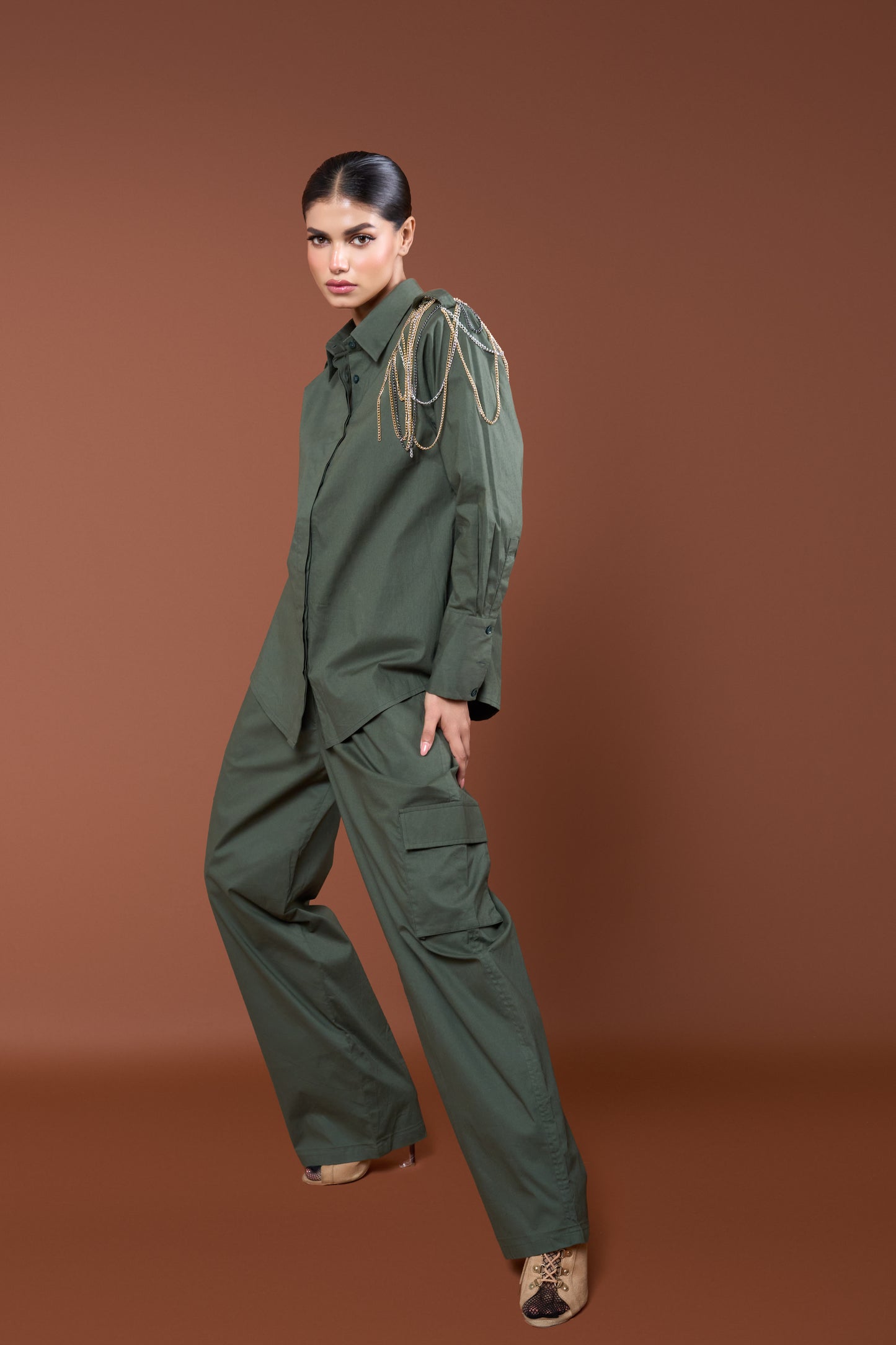 Oversized Green Co-ord set