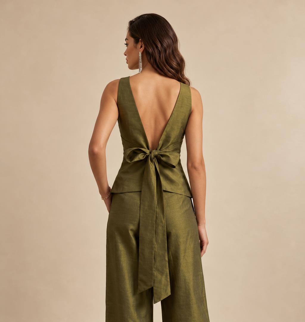 Olive Luxe – Tailored Top