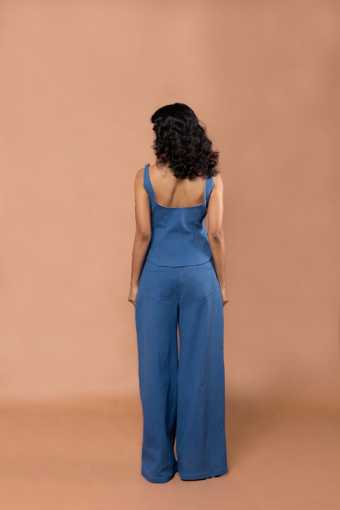 Blue Top & Trouser Set
