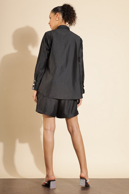 Black Ornate Shirt