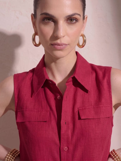 Red Shirt & Short Set