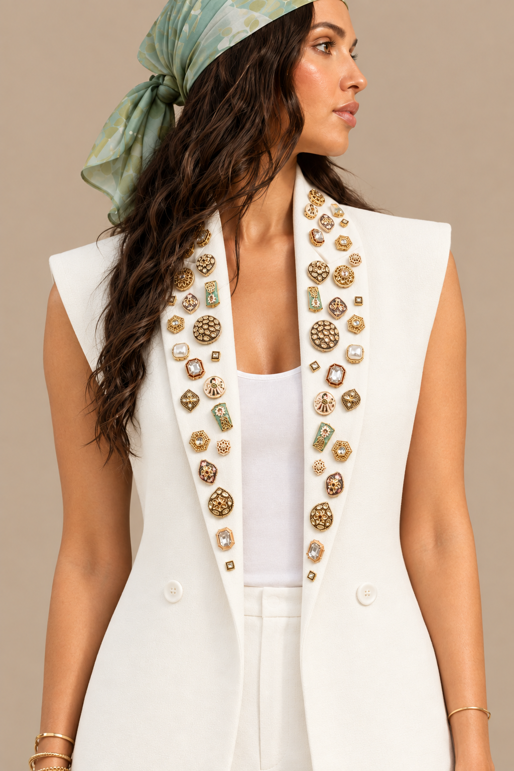 Ivory Heritage Embellished Jacket