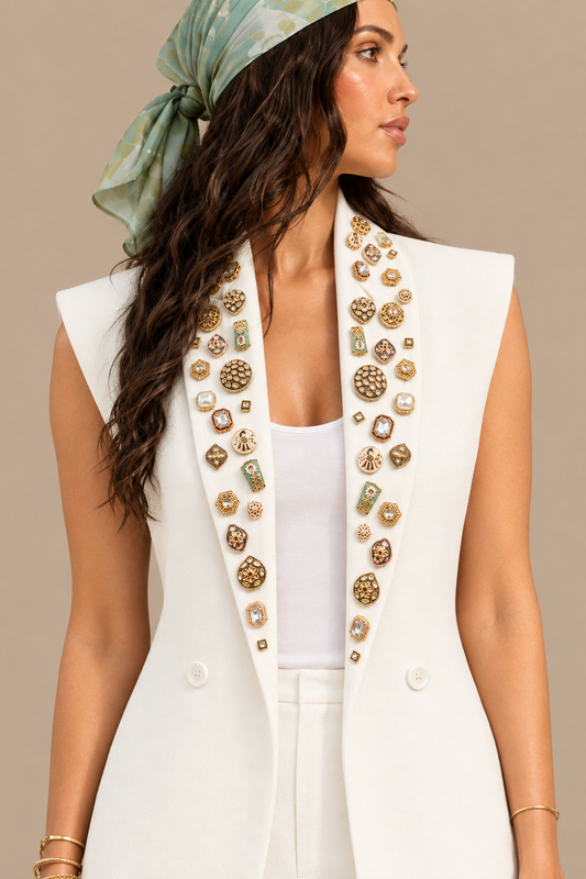 Ivory Heritage Embellished Jacket