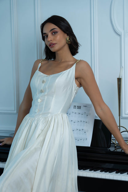 White Corset Dress