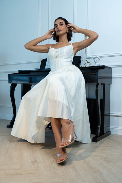 White Corset Dress