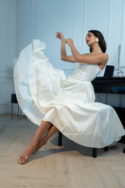 White Corset Dress