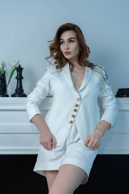 Off-White Blazer Set