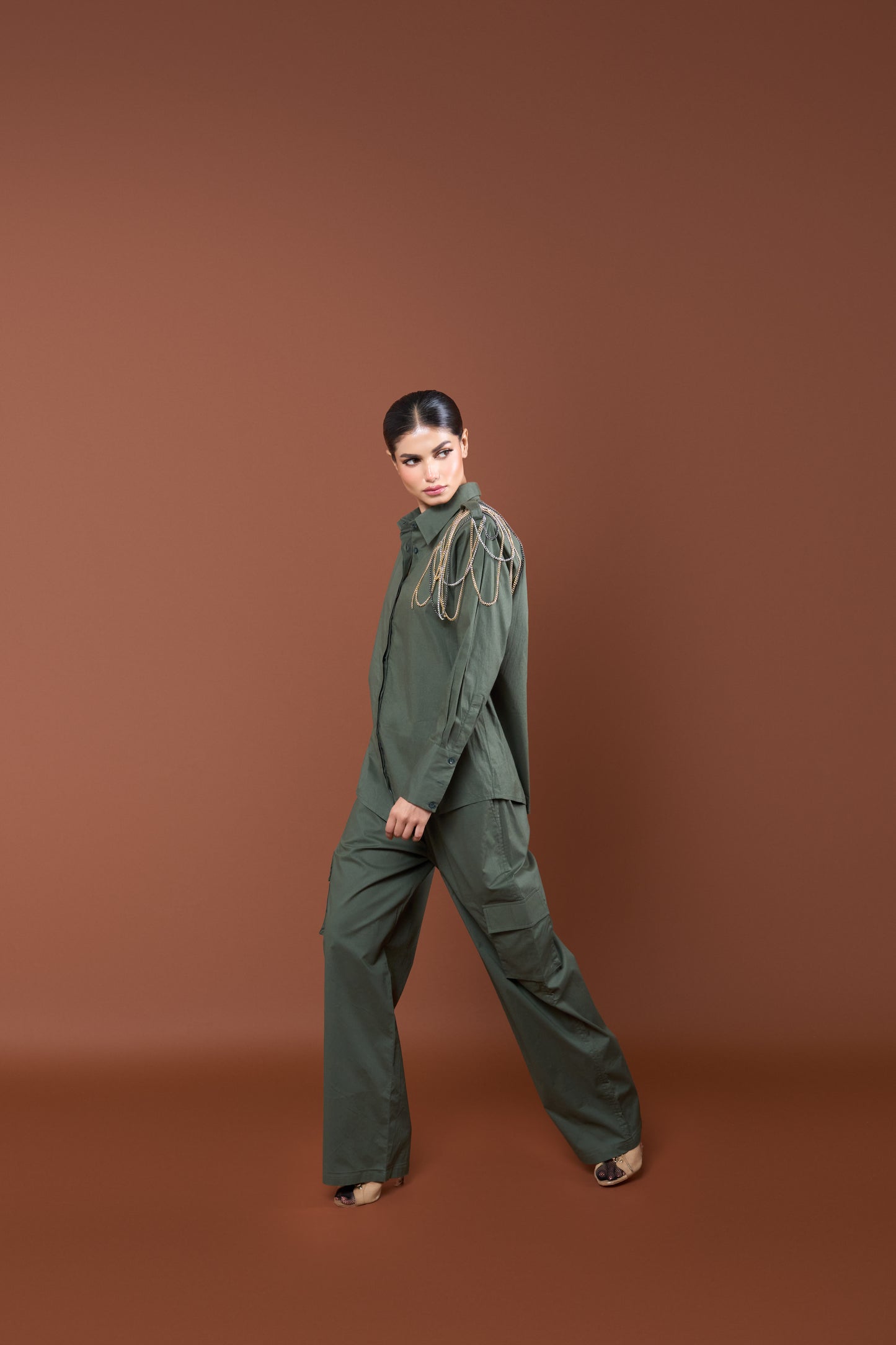 Oversized Green Co-ord set