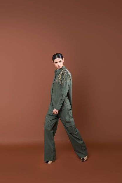 Oversized Green Co-ord set