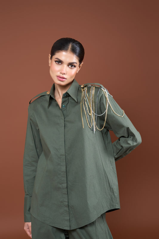 Oversized Green Co-ord set