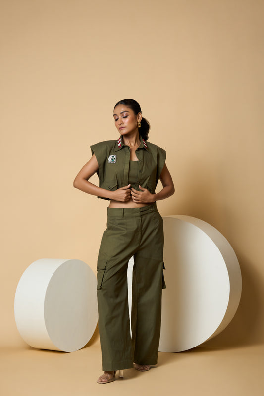 Green Jacket Co-ord
