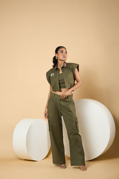 Green Jacket Co-ord