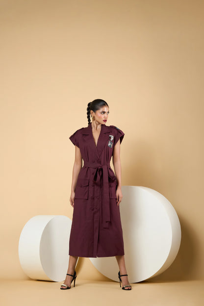 Burgundy Dress