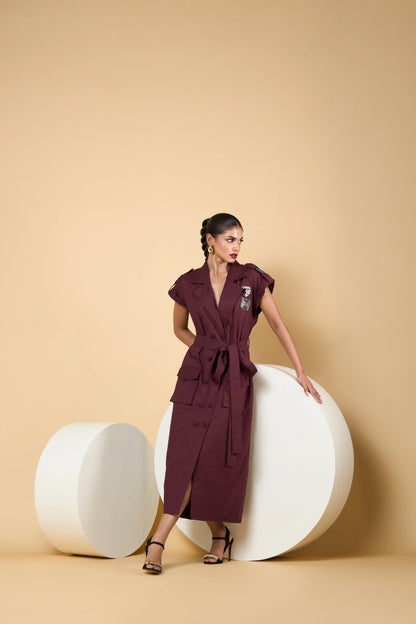 Burgundy Dress