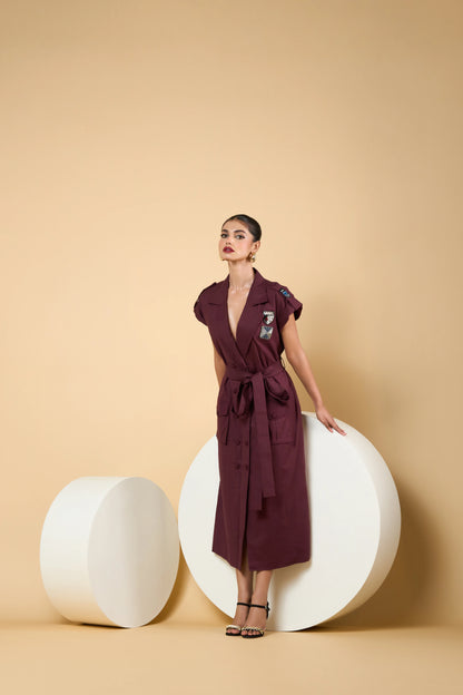 Burgundy Dress