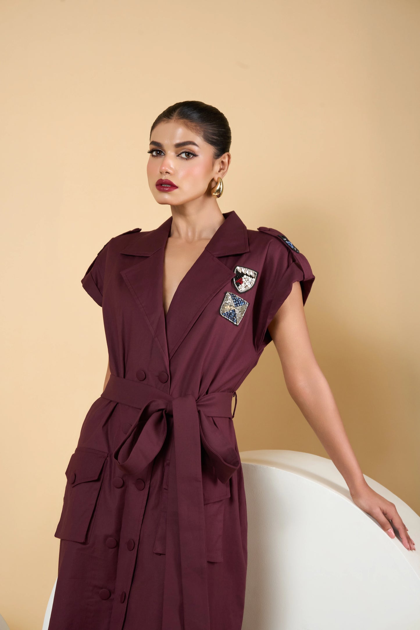 Burgundy Dress