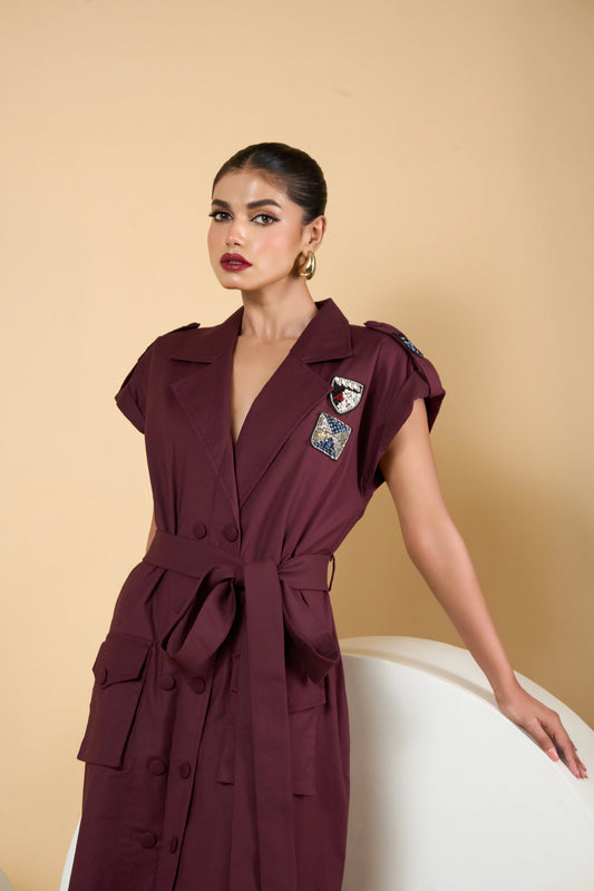 Burgundy Dress