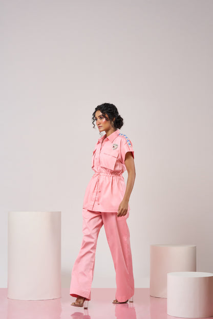 Embellished Pink Co-ord Set