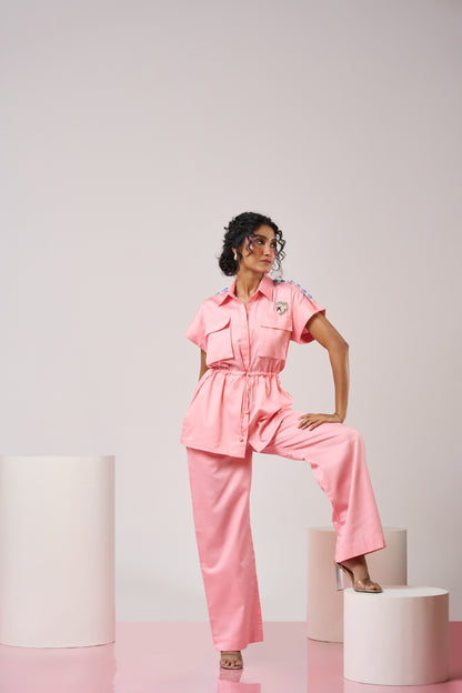 Embellished Pink Co-ord Set
