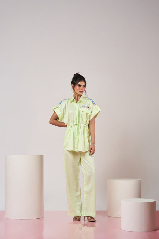 Embellished Lime Green Co-ord Set