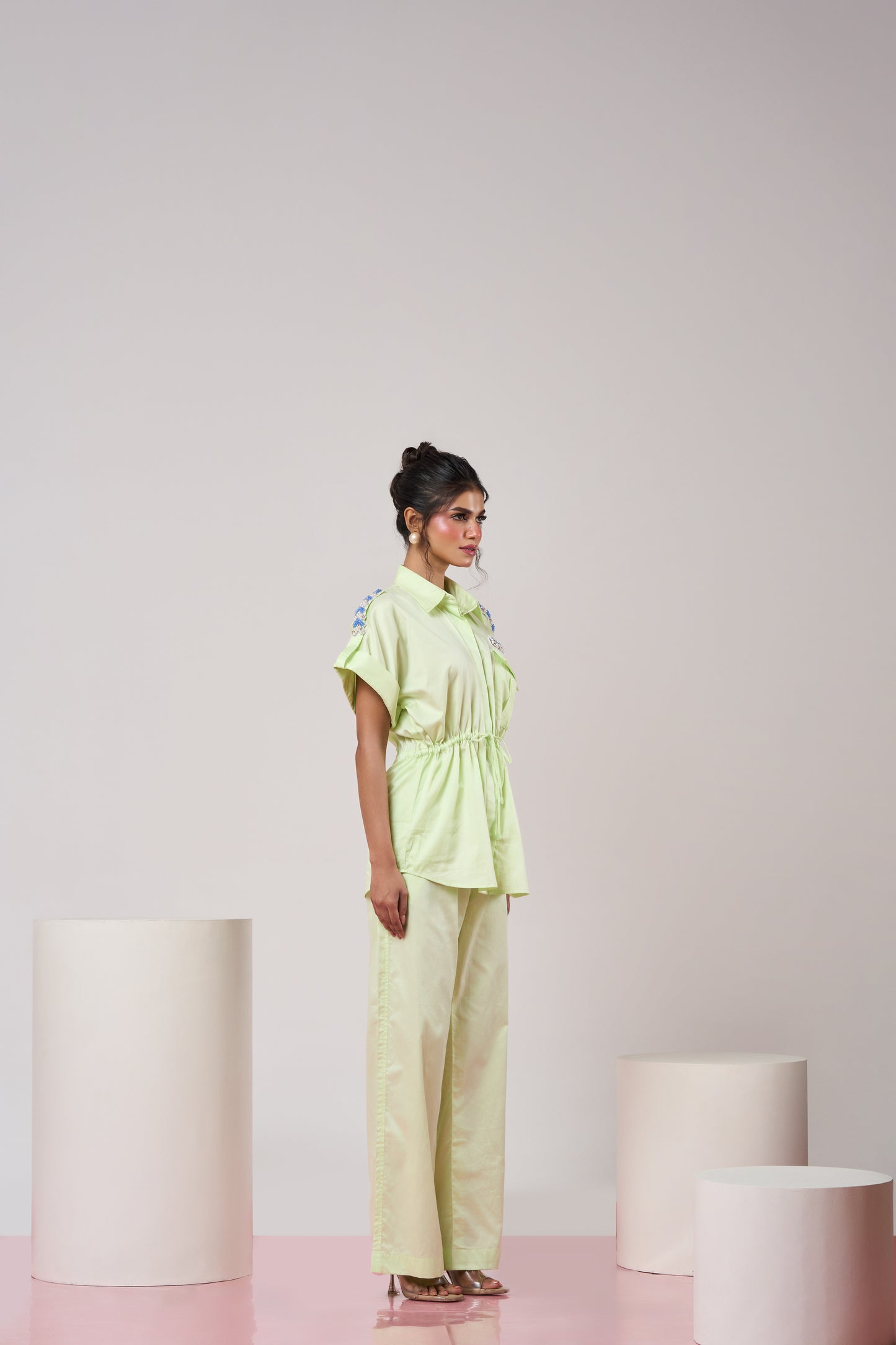 Embellished Lime Green Co-ord Set