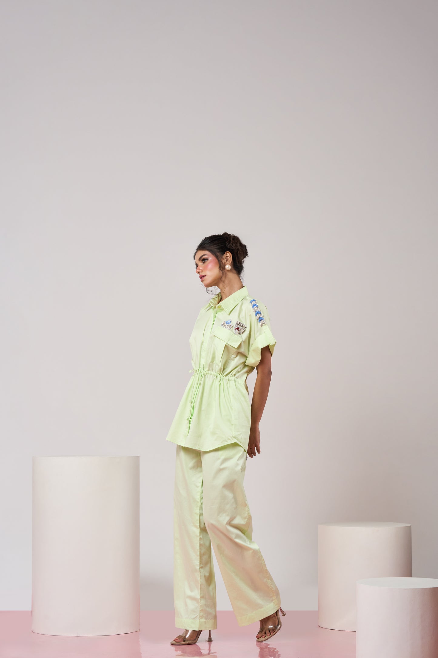 Embellished Lime Green Co-ord Set