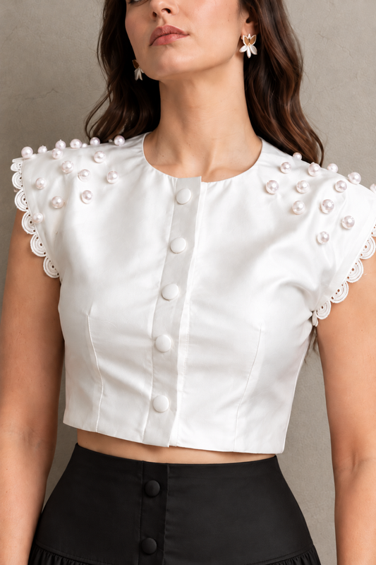 White Crop Top